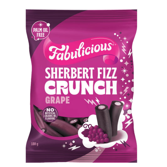 Fabulicious Sherbet Fizz Crunch Grape 180g