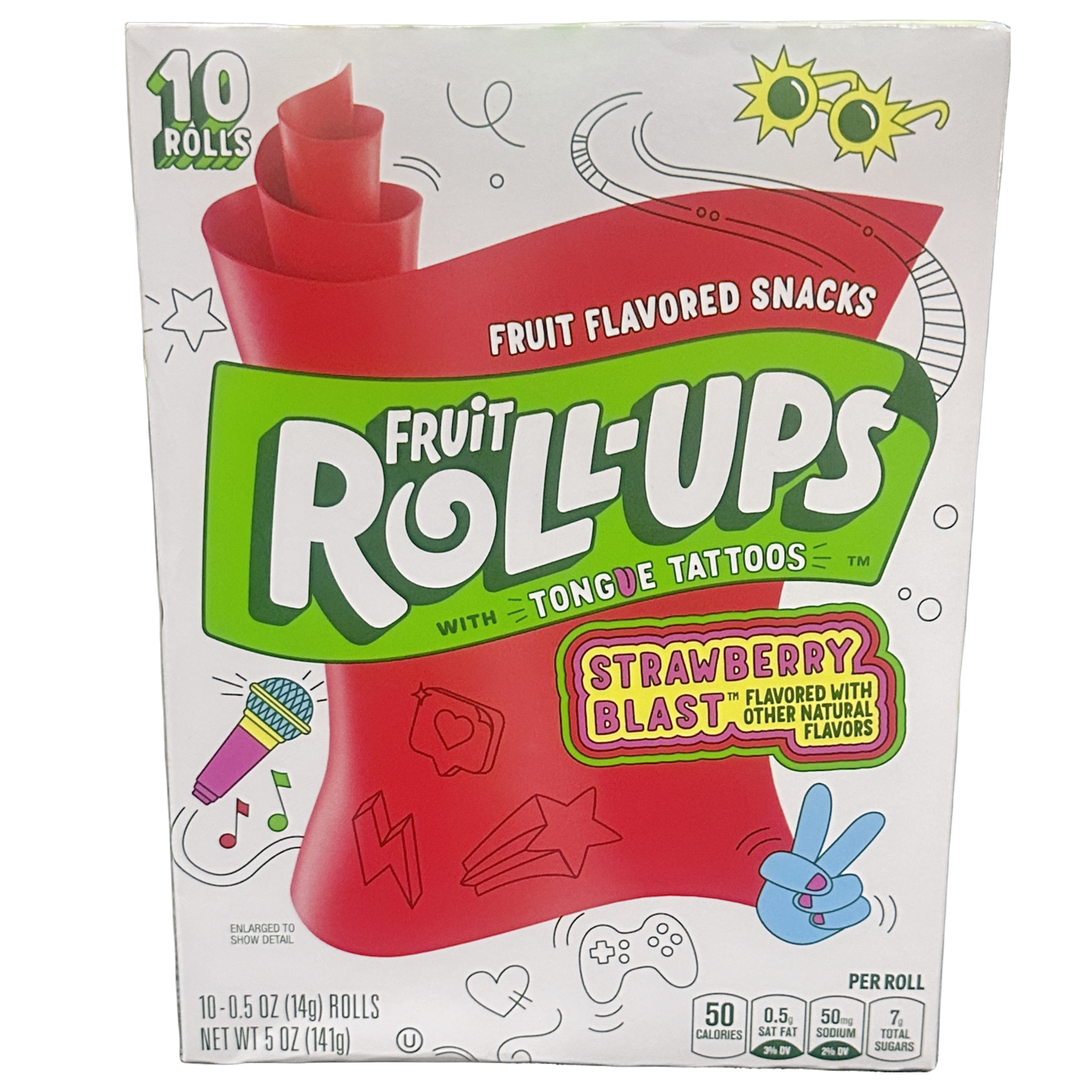 U.S Fruit Roll Ups Strawberry Blast 10 pack