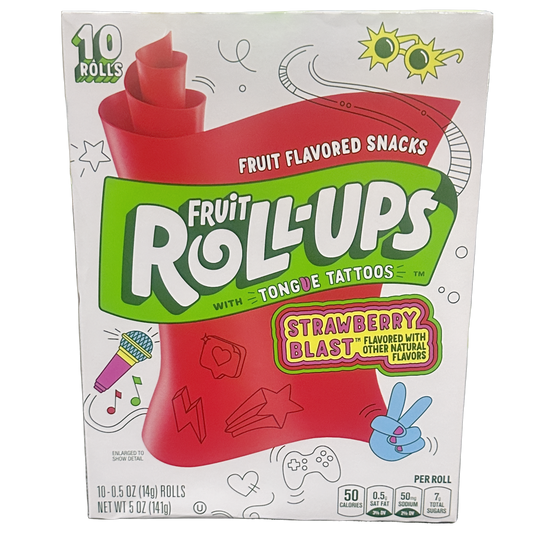 U.S Fruit Roll Ups Strawberry Blast 10 pack