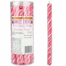 Sweet Treats Candy Poles Strawberry 30pc