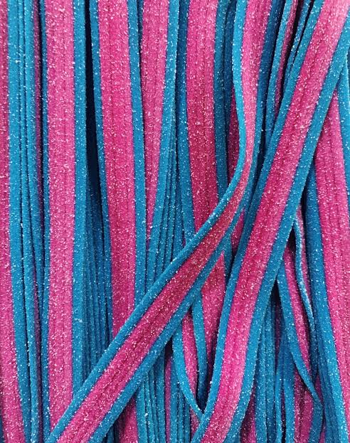 TNT Sour Straps Blue Raspberry 100g