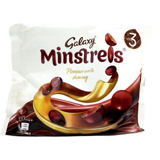 UK Galaxy Minstrels 3 pack 126g