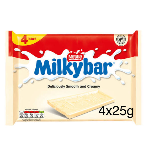 UK Milkybar 4 pack 100g