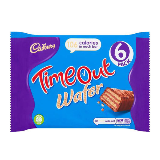 UK Cadbury Timeout Wafer Bar 6 pack 121g