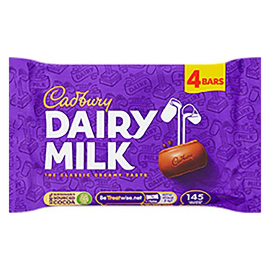 UK Cadbury Milk Chocolate 4 Pack 108g