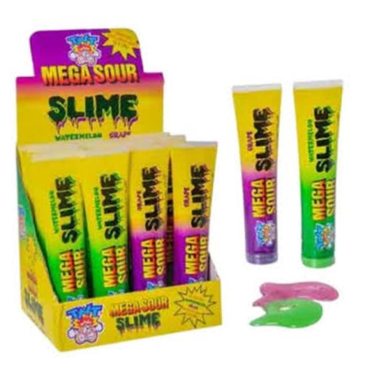 TNT Mega Sour Slime Grape & Watermelon 12 pack