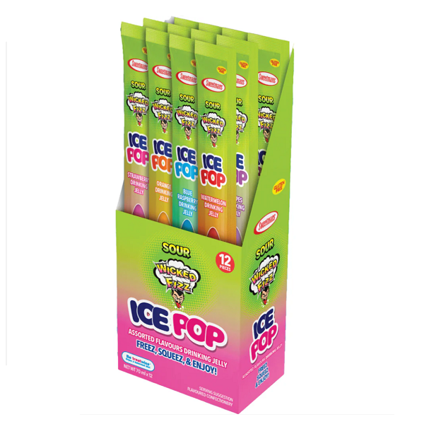 Wicked Fizz Sour Ice Pop 70ml 12 pack