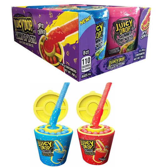 Juicy Drop Dip n Stix 96g 8 pack