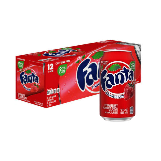 U.S Fanta Strawberry 355ml 12 pack