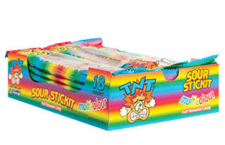 TNT Multicolour Sour Stickit 57g 18 pack