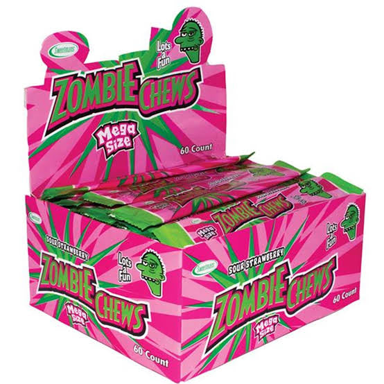 Zombie Chews Strawberry 72 pack