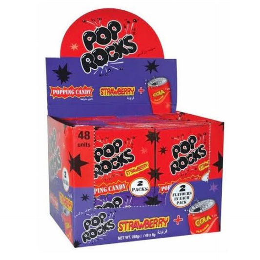 Pop Rocks Strawberry & Cola 6g 48 pack