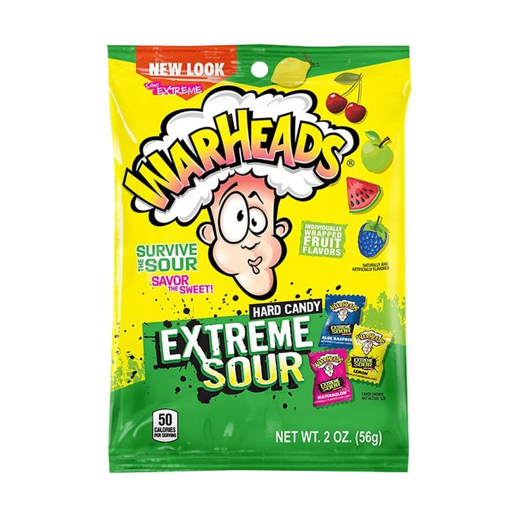 Warheads Extreme Sour Hard Candy 56g