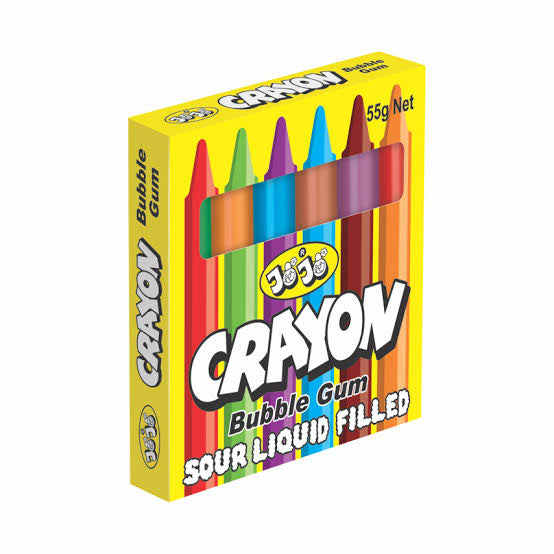 Bubblegum Sour Filled Crayons 55g