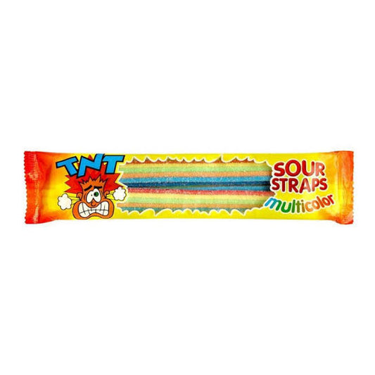 TNT Sour Straps Multicolour Blister 57g