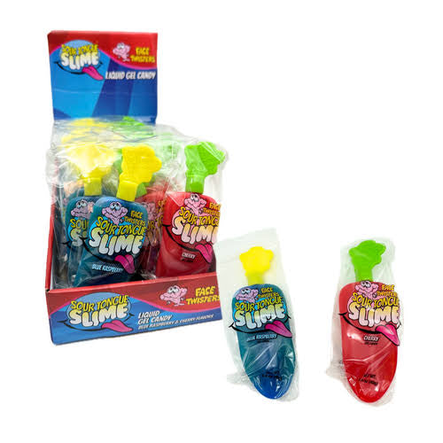 Sour Tongue Slime Blue Raspberry & Cherry