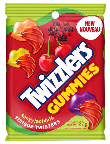 Twizzlers Gummies Tangy Tongue Twisters 182g