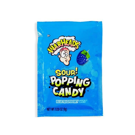 Warheads Popping Candy Sour Blue Raspberry 9g